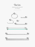 Robert Welch Oblique Towel Ring stainless steel bathroom accessory, imported from the UK