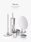 Robert Welch Oblique Towel Ring stainless steel bathroom accessory, imported from the UK
