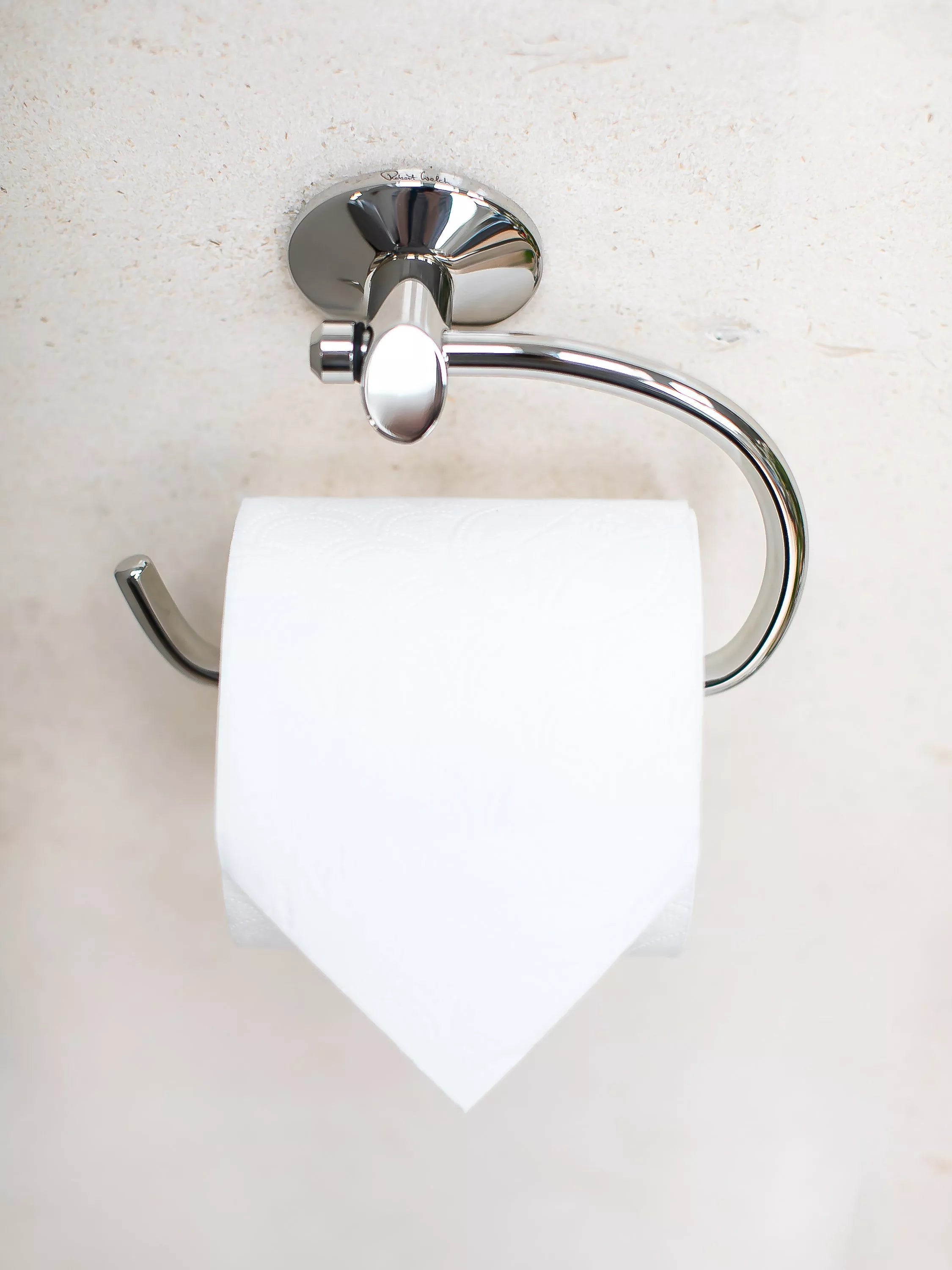 Robert Welch Oblique toilet roll holder polished stainless steel - British product