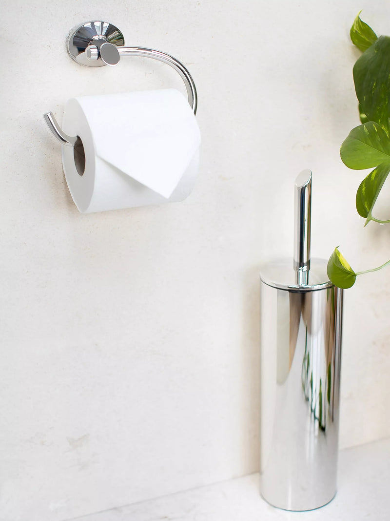 Robert Welch Oblique toilet roll holder polished stainless steel - British product