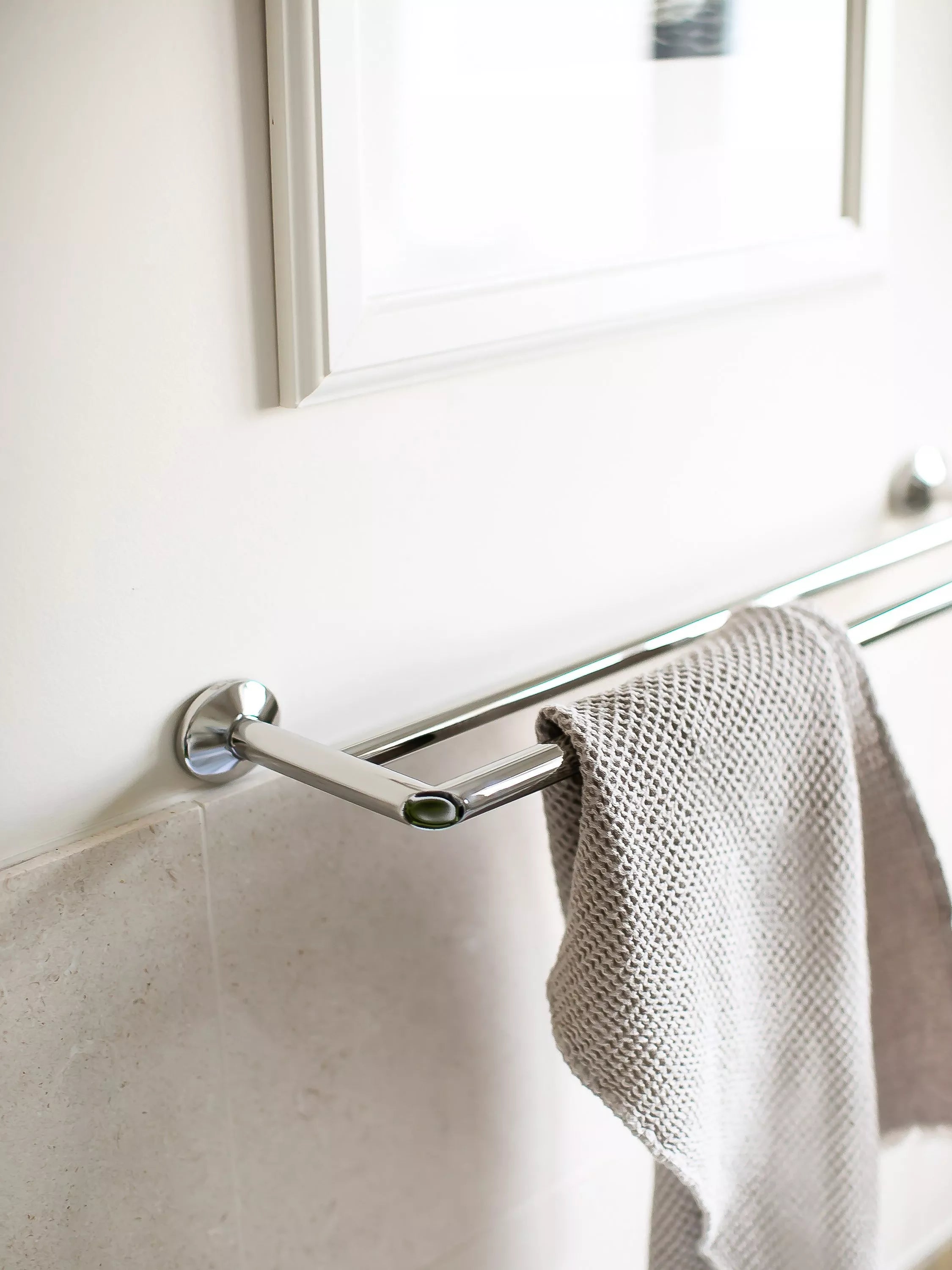 Robert Welch Oblique Double Towel Rail 64cm - British product