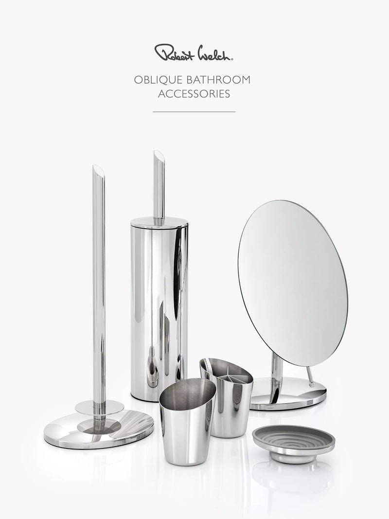Robert Welch Oblique Shelf stainless steel and glass, UK version