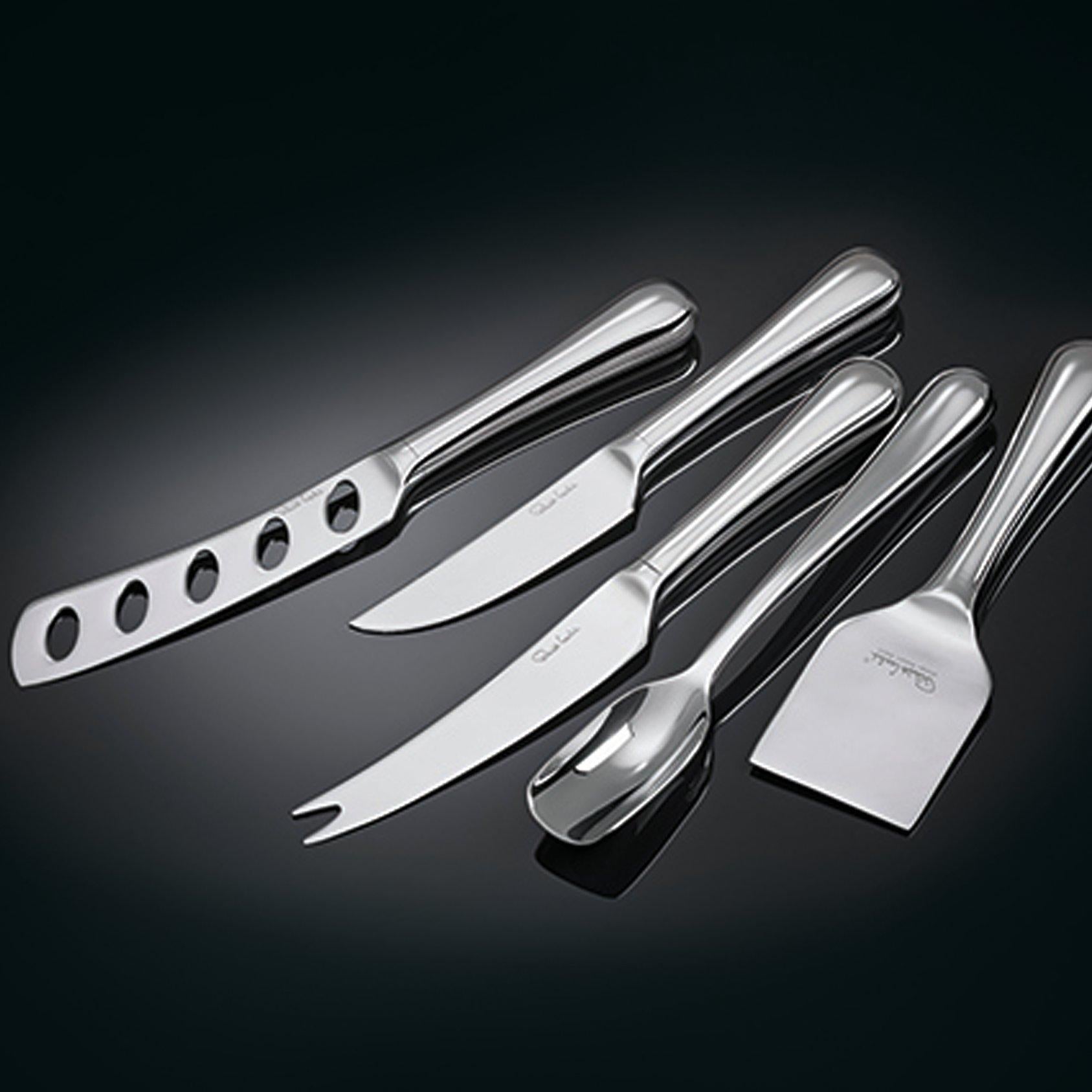Robert Welch cheese knife set 5 piece oak gift box - British product