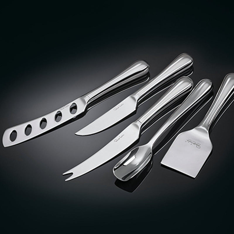Robert Welch cheese knife set 5 piece oak gift box - British product