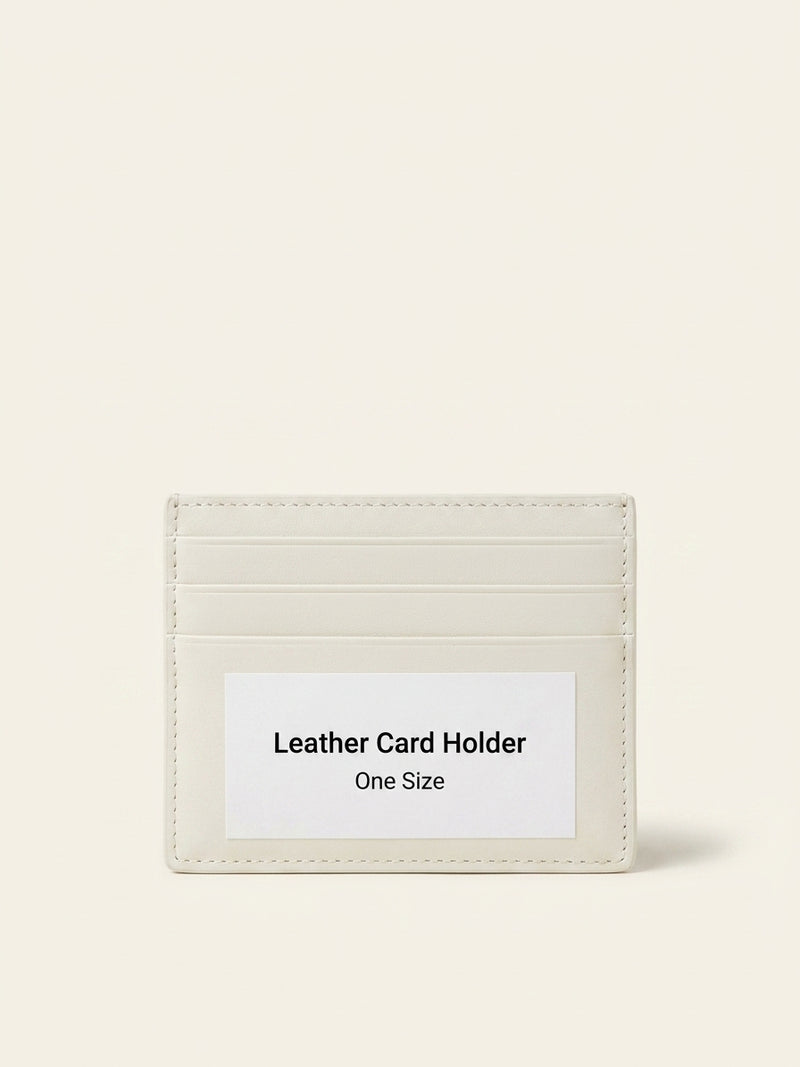 Balenciaga logo-print leather card holder, UK version