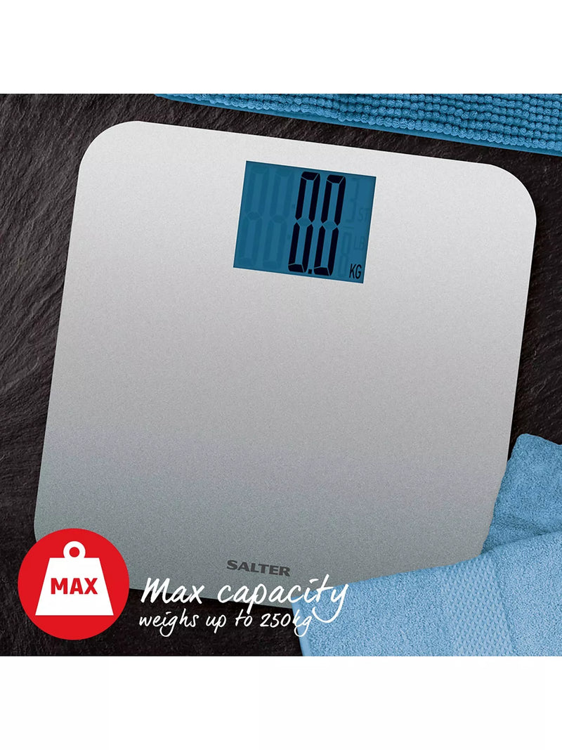 Salter digital bathroom scale silver glitter (British brand)