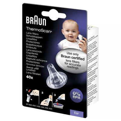John Lewis Braun ThermoScan Lens Filters for Ear Thermometers Pack of 40- Buy online at McGrocer