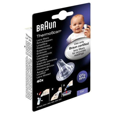 John Lewis Braun ThermoScan Lens Filters for Ear Thermometers Pack of 40- Buy online at McGrocer