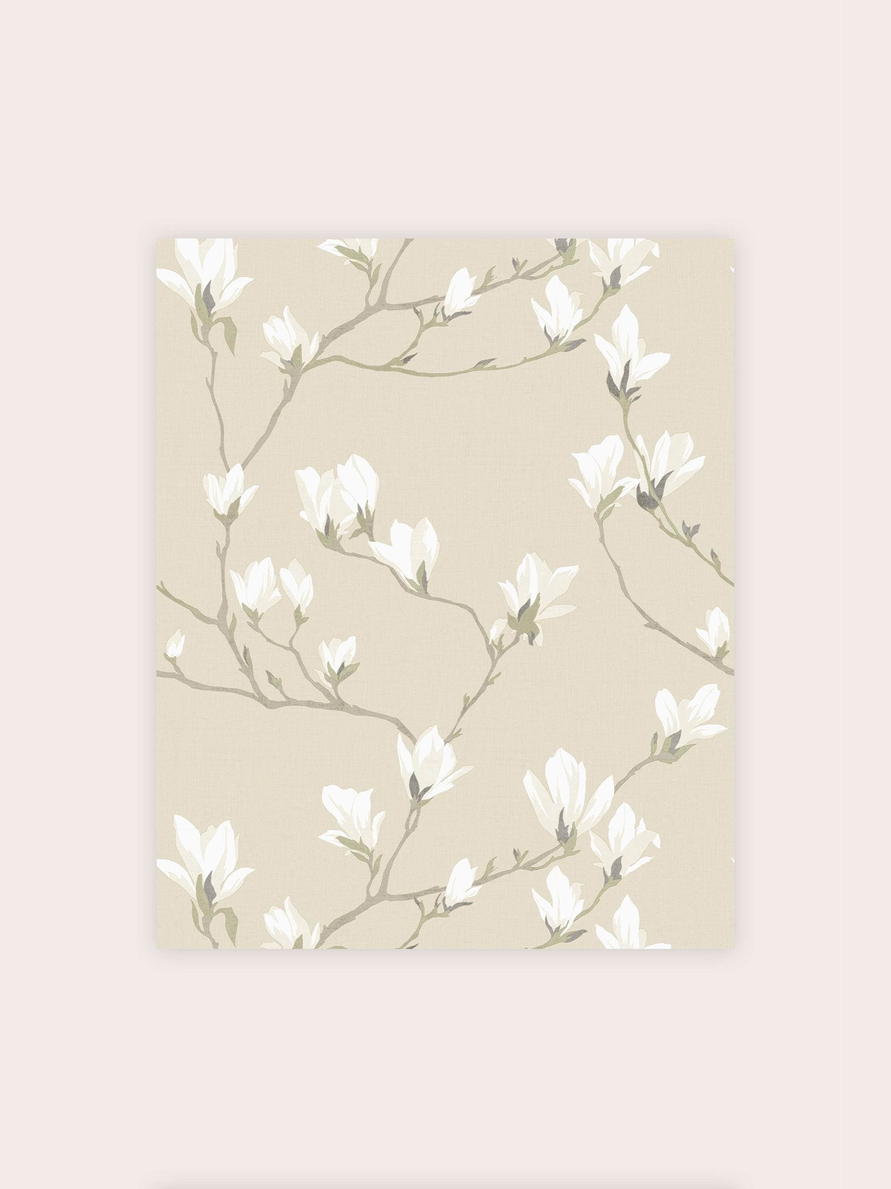 Laura Ashley wallpaper Natural Magnolia Grove 10m, imported from the UK