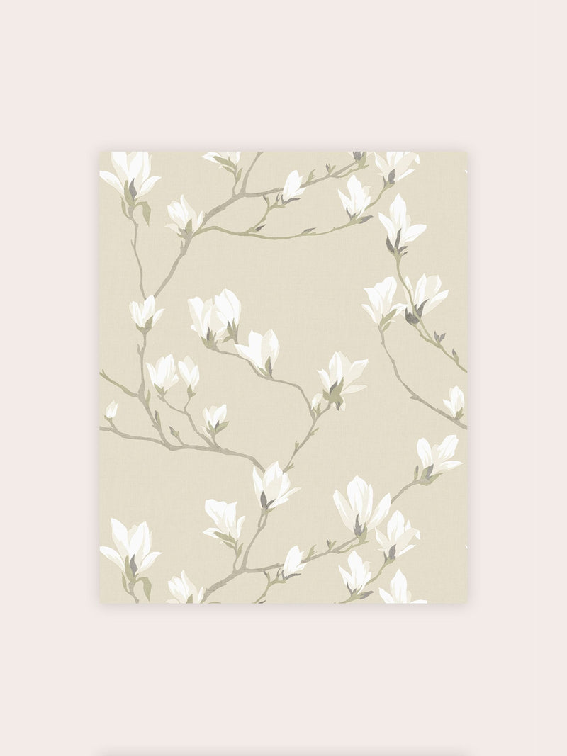Laura Ashley wallpaper Natural Magnolia Grove 10m, imported from the UK