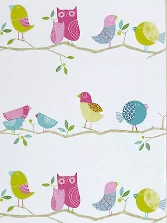 Harlequin What a Hoot children's wallpaper 10m roll, imported from the UK