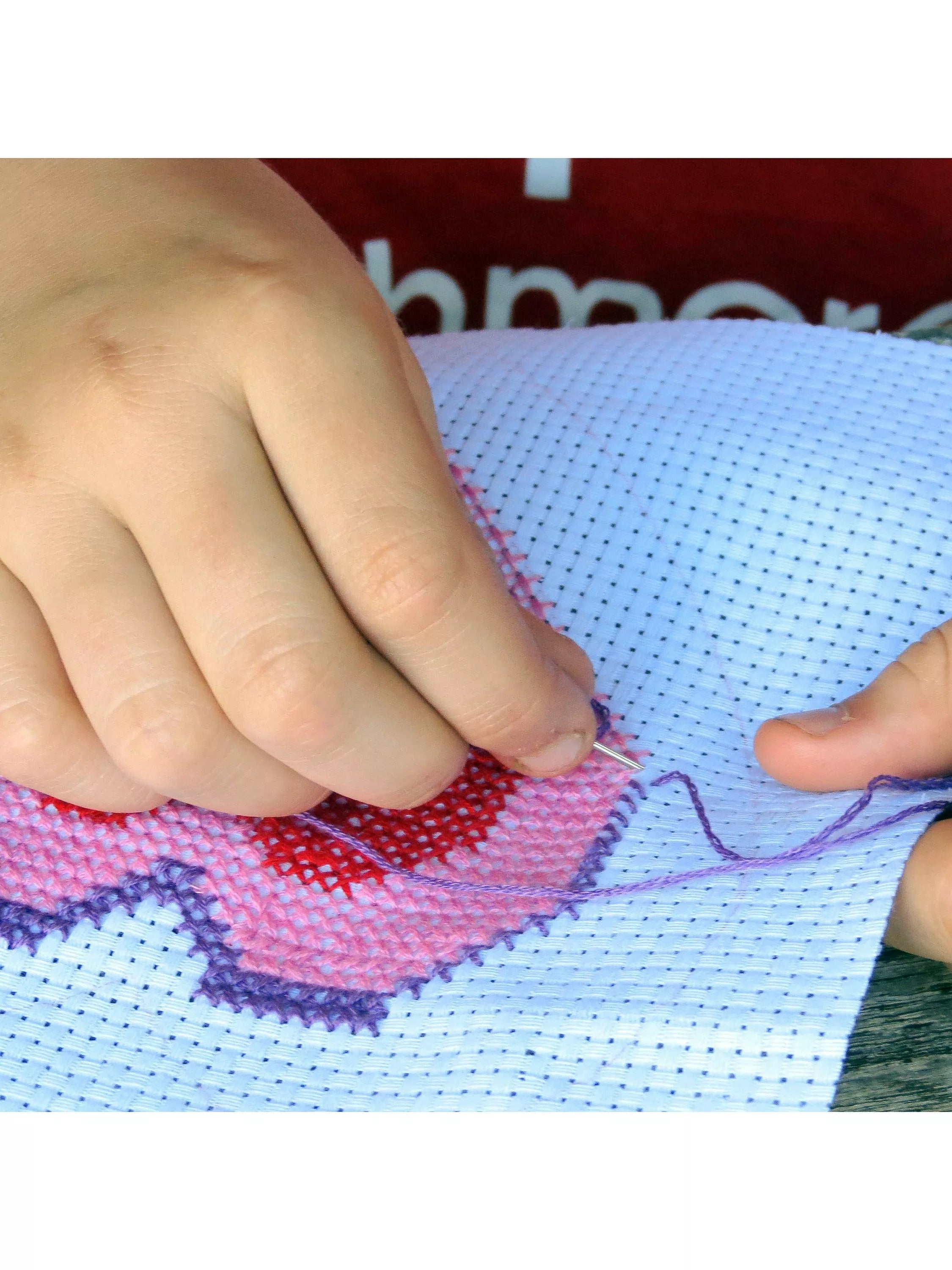 Buttonbag beginner's cross stitch carry kit, UK version