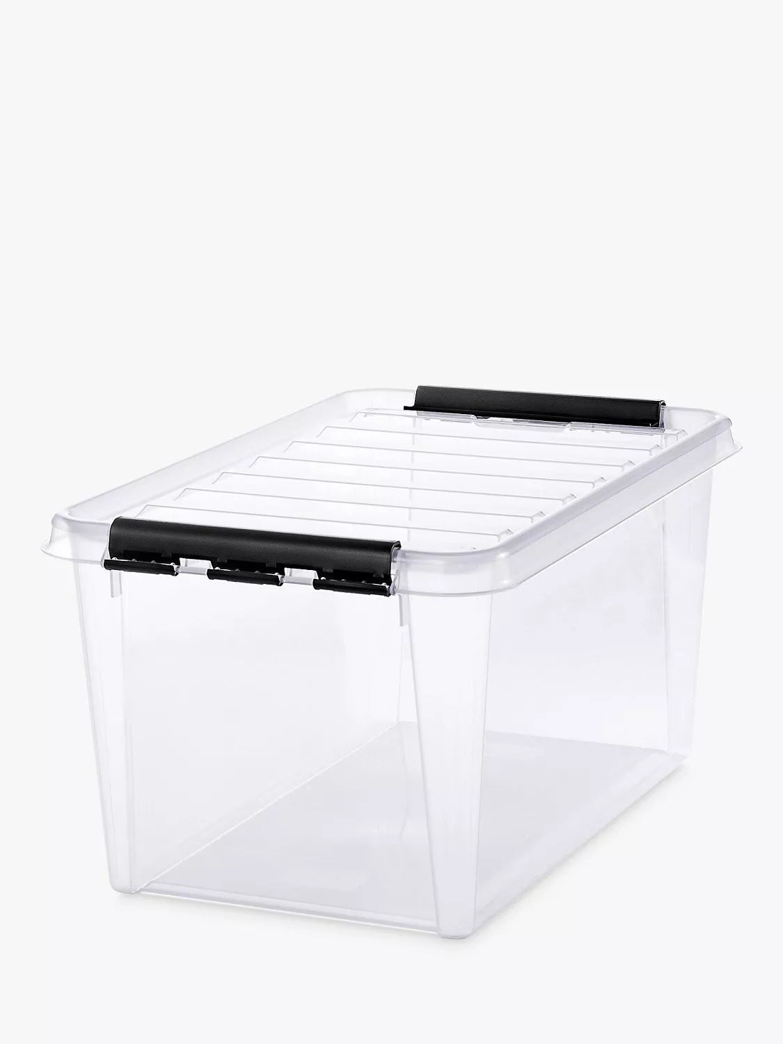 SmartStore plastic storage box with lid 46L (British brand)