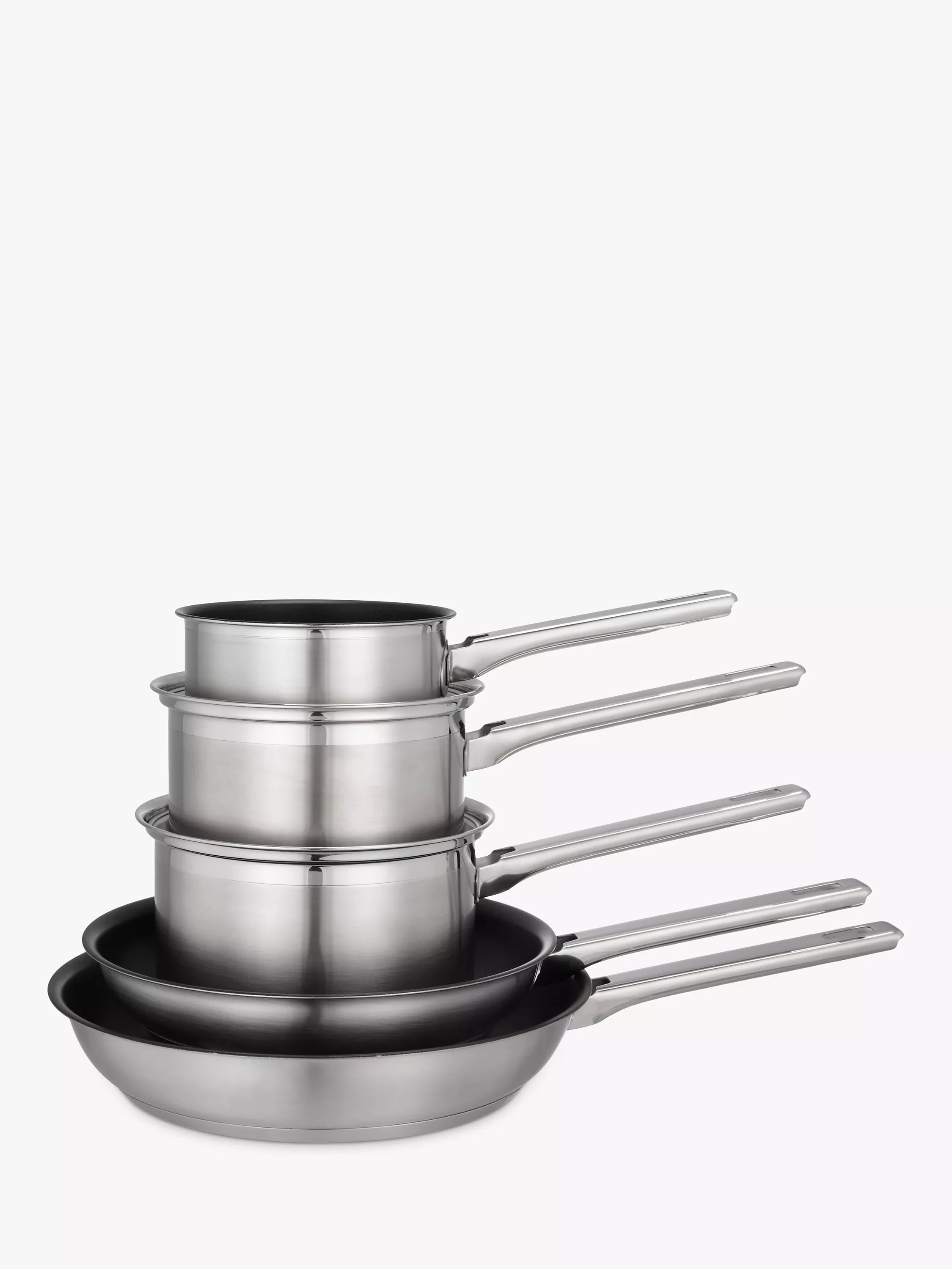 John Lewis stainless steel 5-piece pan set, UK version