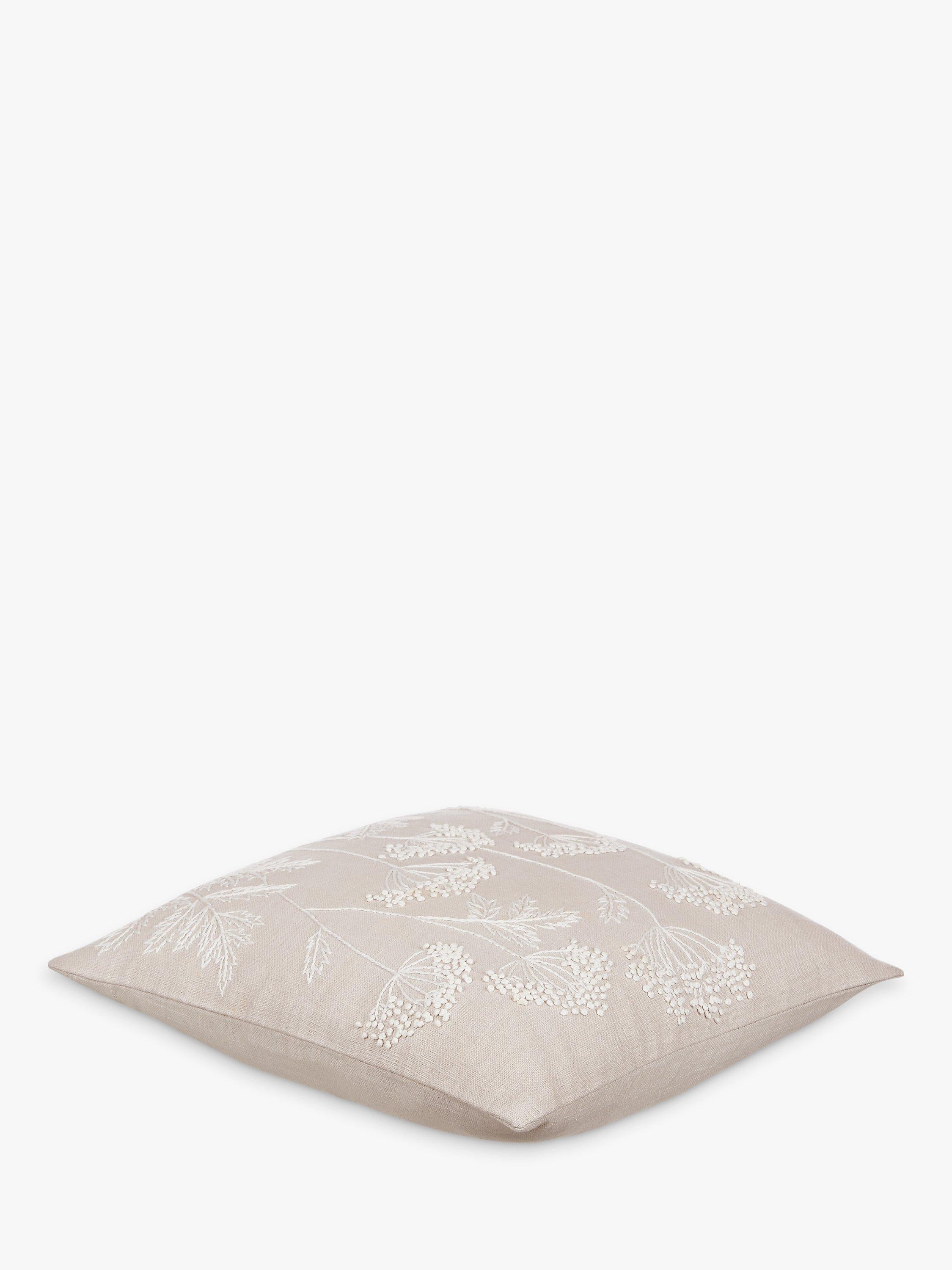 John Lewis Cow Parsley cushion in duck egg, UK version