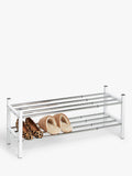 John Lewis 2 tier extendable chrome shoe rack, imported from the UK