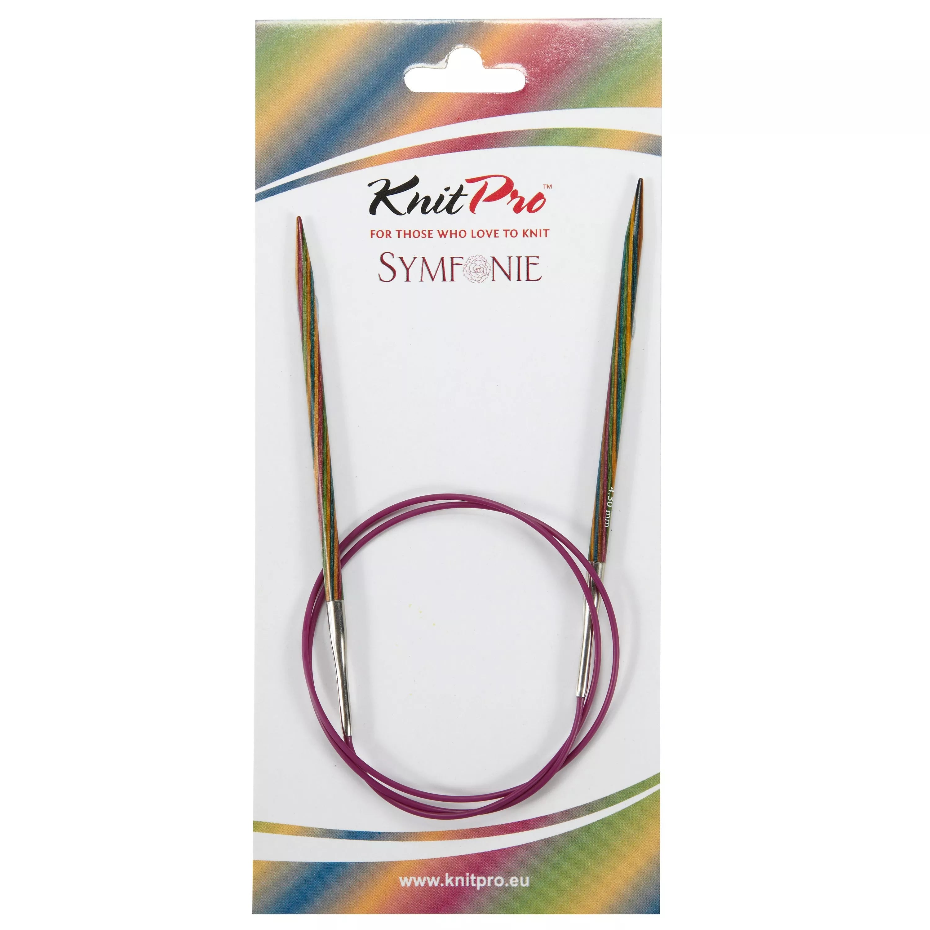 KnitPro Symfonie Fixed Circular Knitting Needles 80cm (6.5mm)