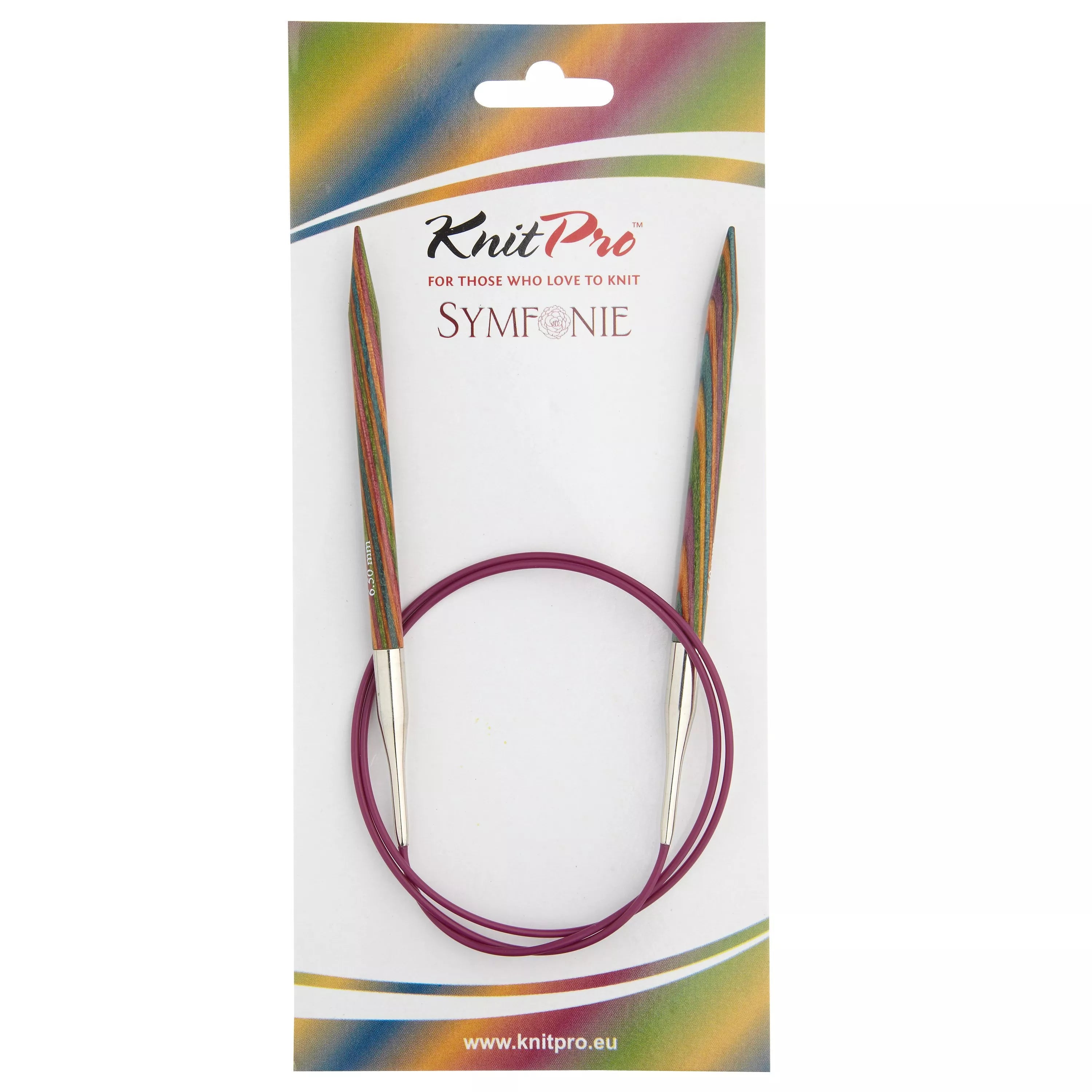 KnitPro circular knitting needles Symfonie 80cm 6.5mm, imported from the UK