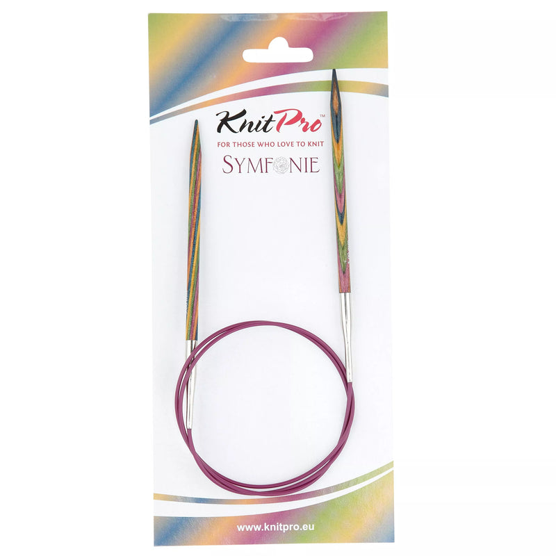 KnitPro Symfonie Fixed Circular Knitting Needles 80cm (6.5mm)