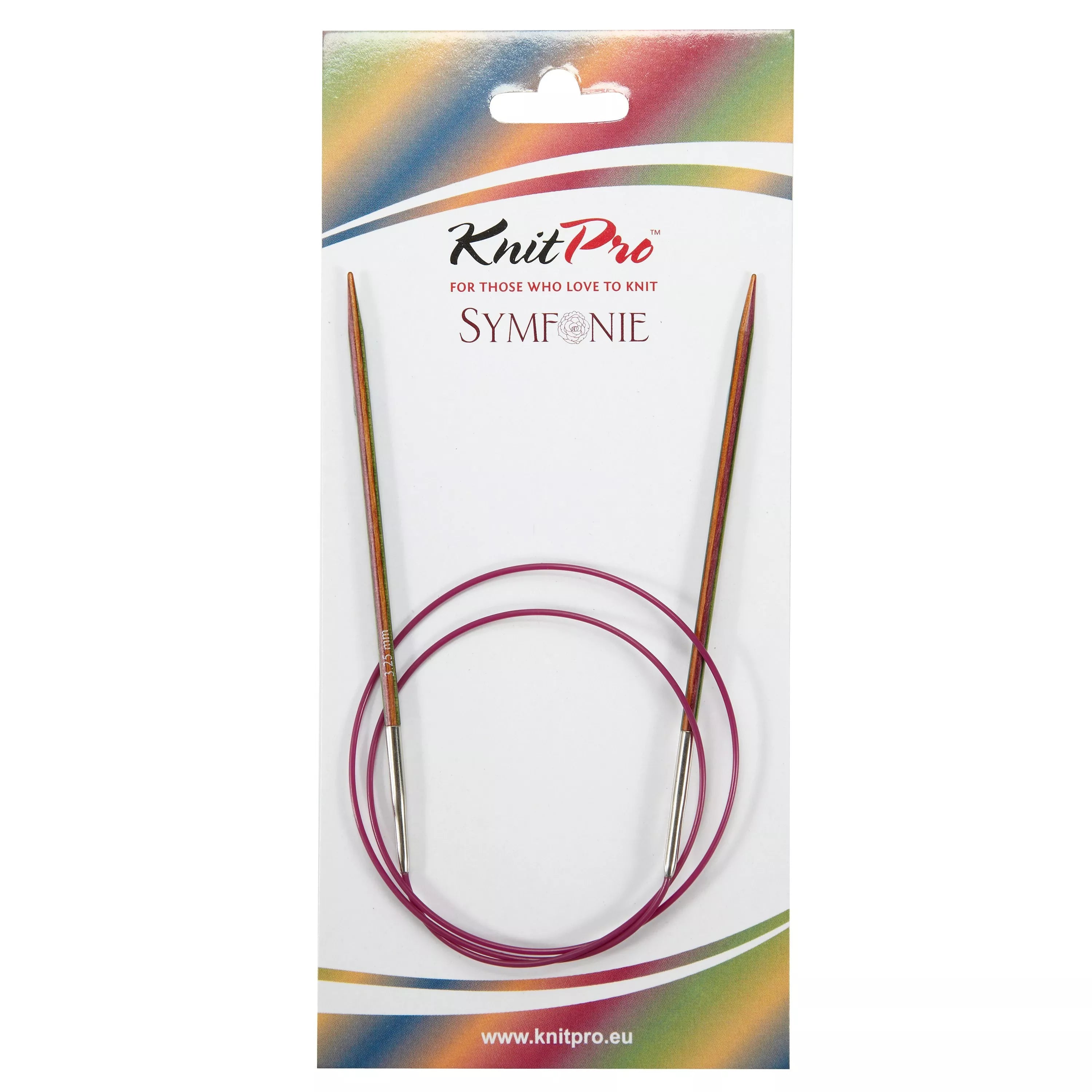 KnitPro Symfonie Fixed Circular Knitting Needles 80cm (6.5mm)