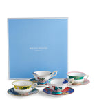 Wedgwood Wonderlust teacups and saucers set of 4 (British brand)