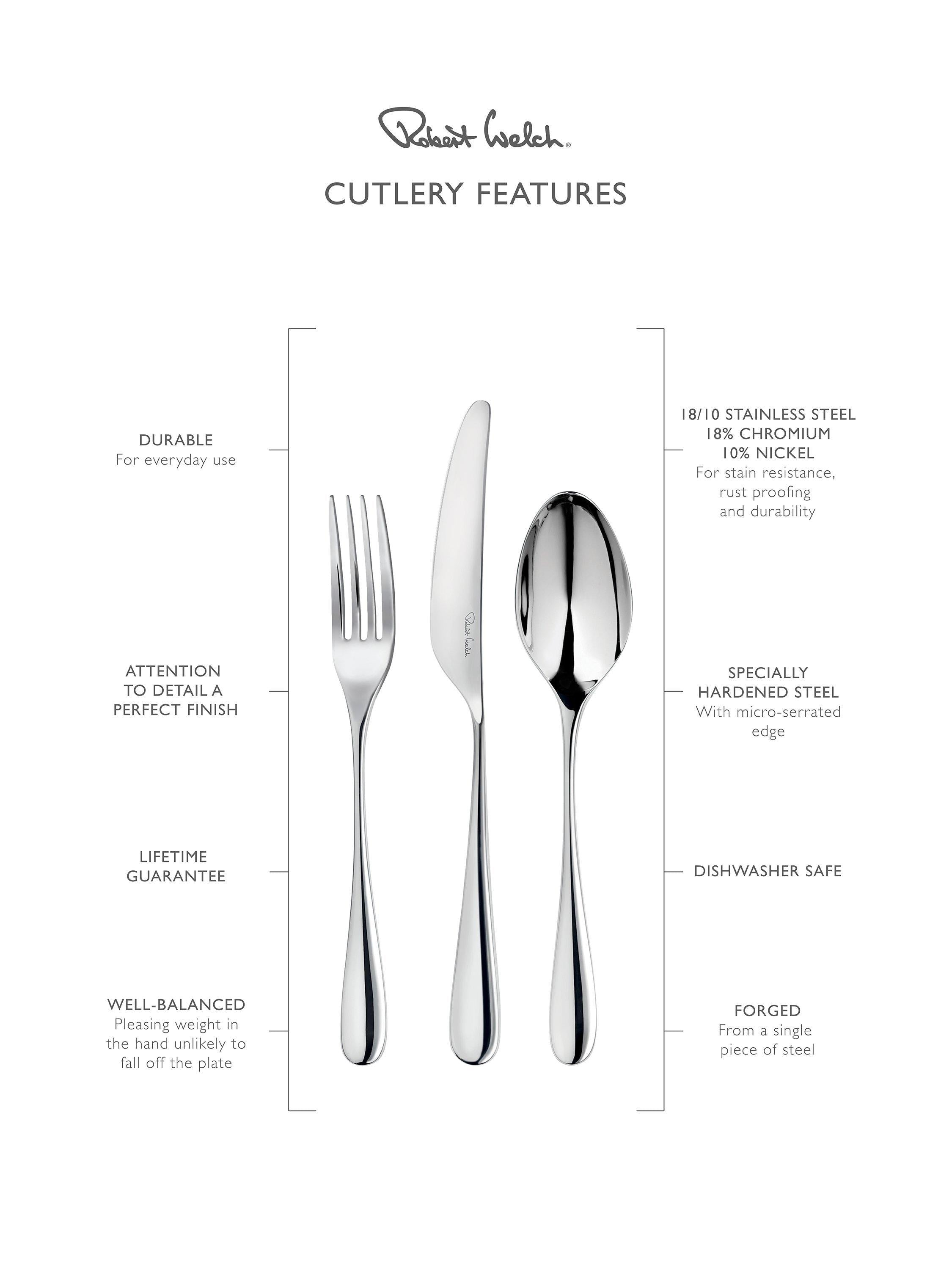 Robert Welch Arden Bright 24-piece cutlery set, UK version