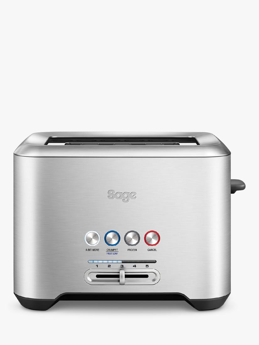 Sage A Bit More 2-Slice Toaster, Brushed Metal