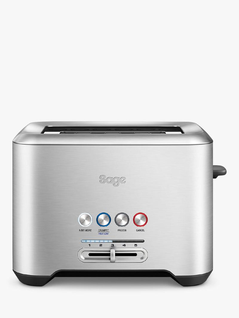 Sage A Bit More 2-Slice Toaster, Brushed Metal