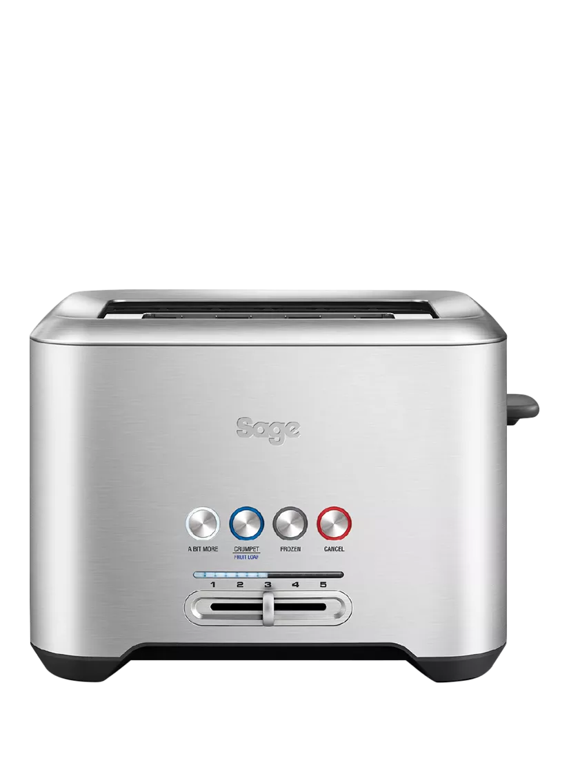 Sage A Bit More 2-Slice Toaster, Brushed Metal