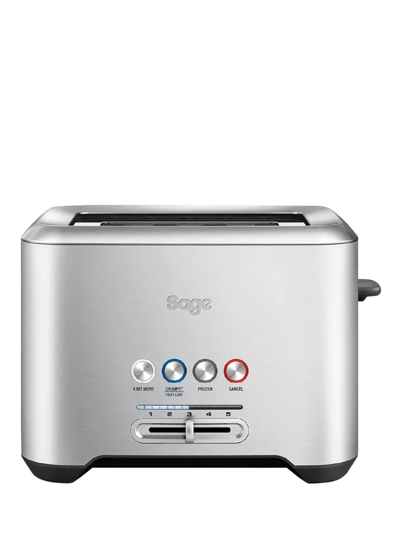 Sage A Bit More 2-Slice Brushed Metal Toaster (British brand)