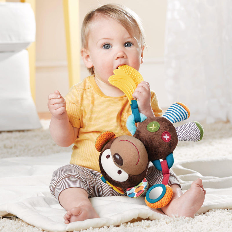 Skip Hop Bandana Buddies Monkey baby teether rattle toy (British brand)
