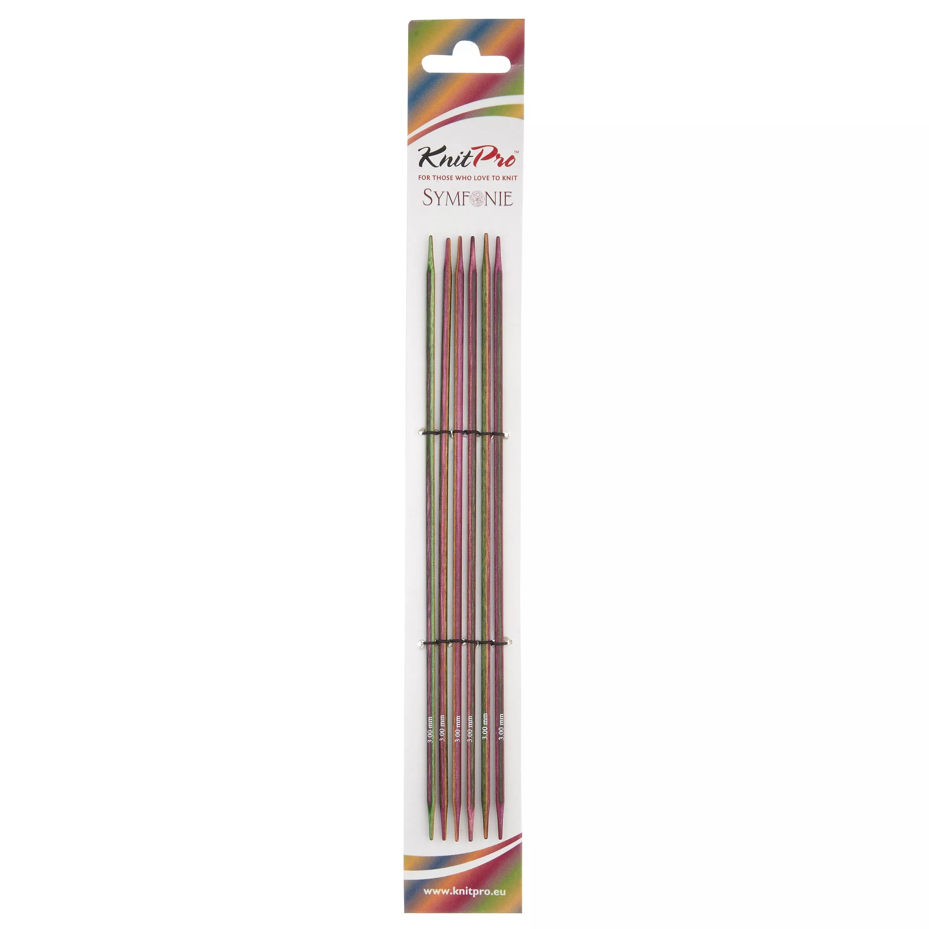 KnitPro Symfonie Wood Double Pointed Knitting Needles 2.5mm Pack of 5