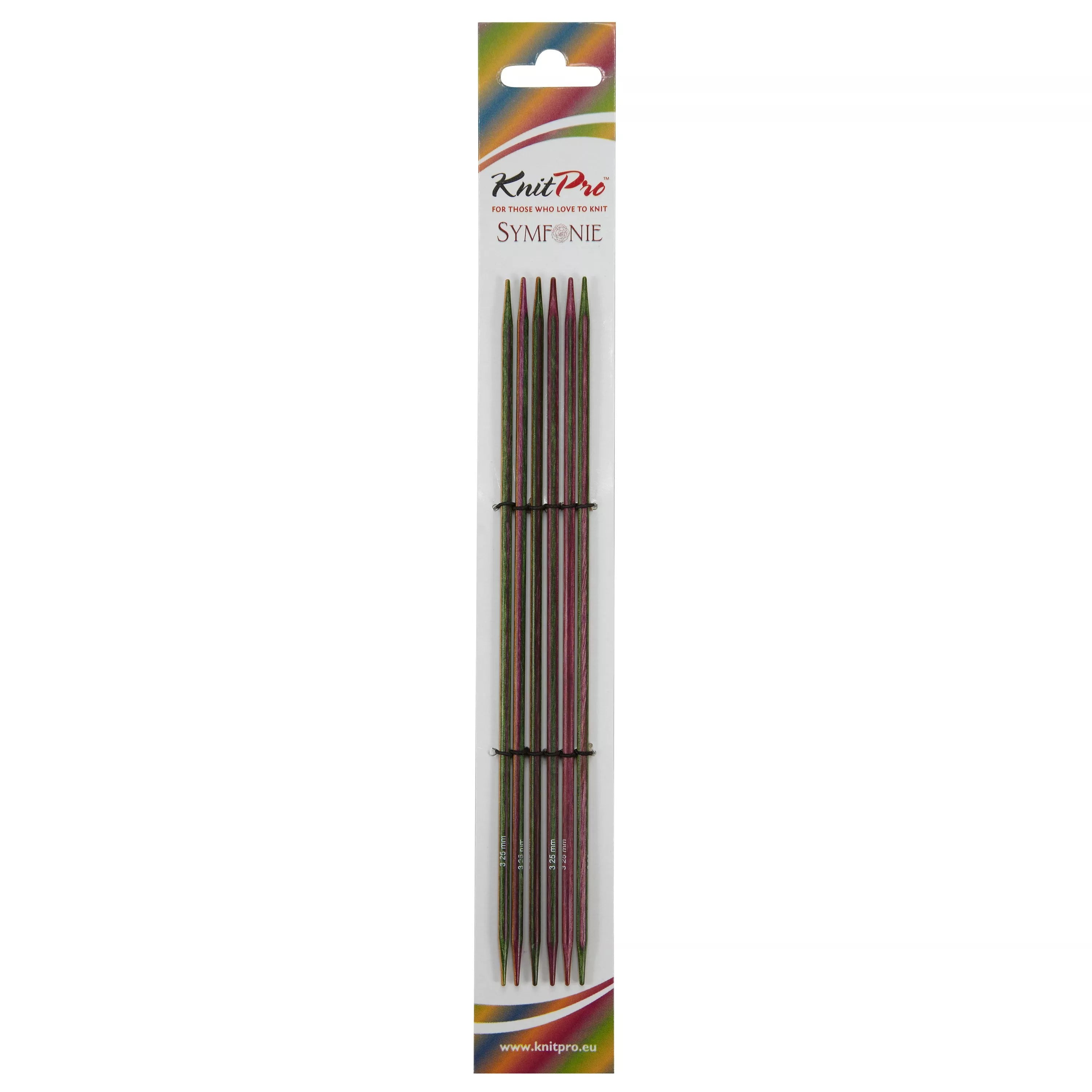 KnitPro Symfonie Wood Double Pointed Knitting Needles 2.5mm Pack of 5