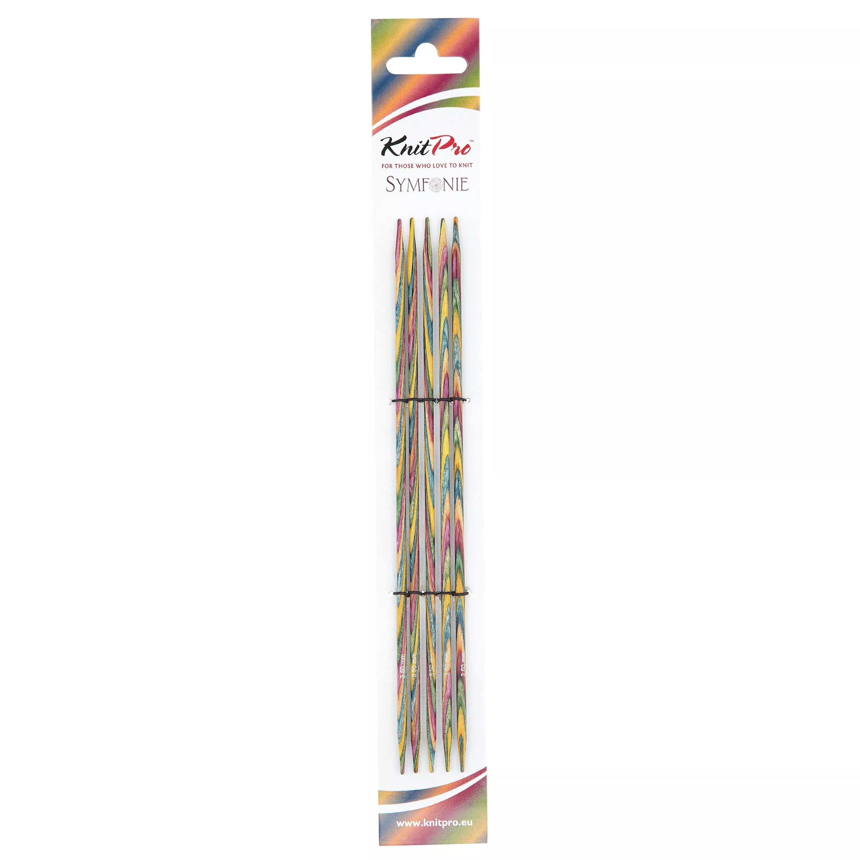 KnitPro Symfonie Wood double pointed knitting needles 5-pack, UK version