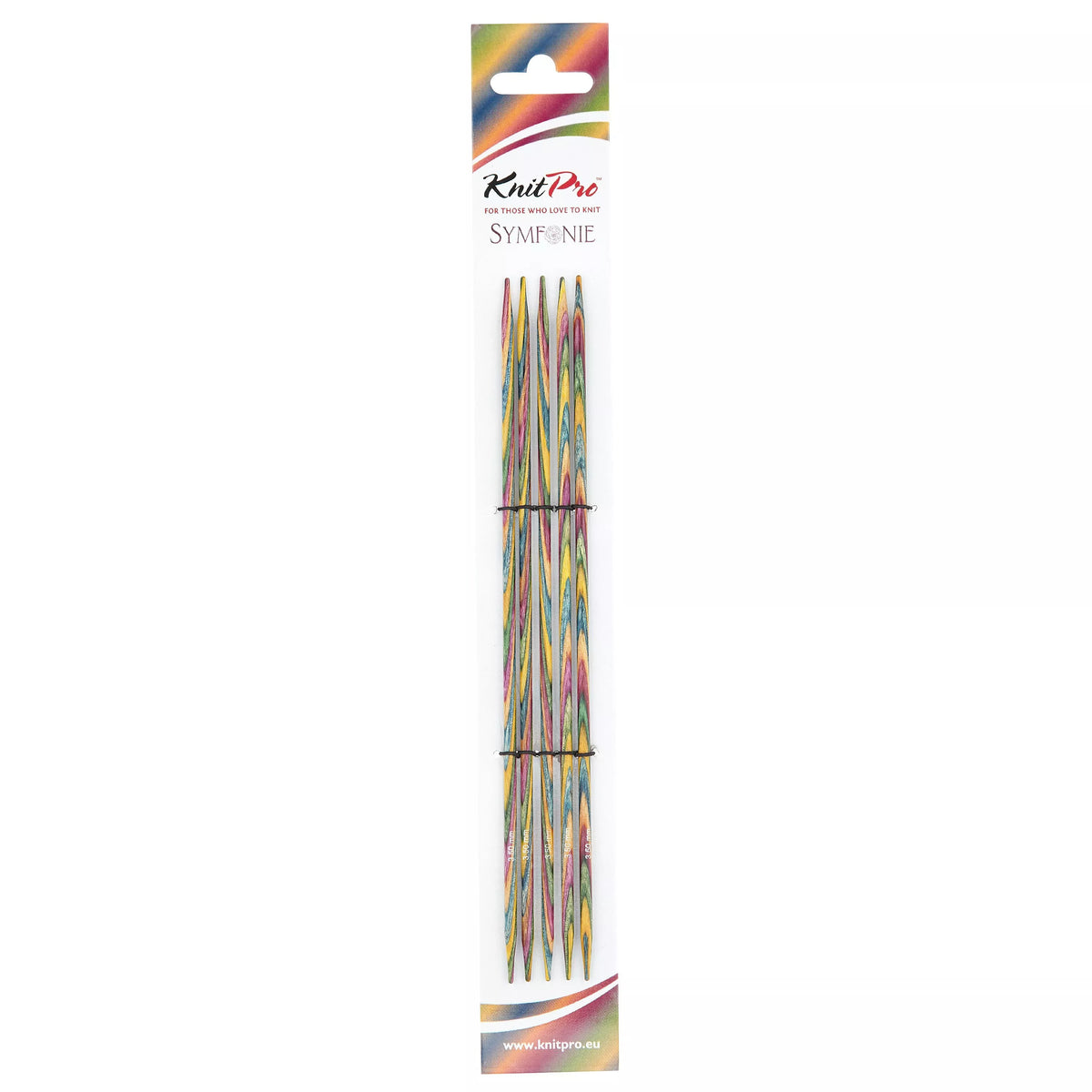 KnitPro Symfonie Wood double pointed knitting needles 5-pack, UK version