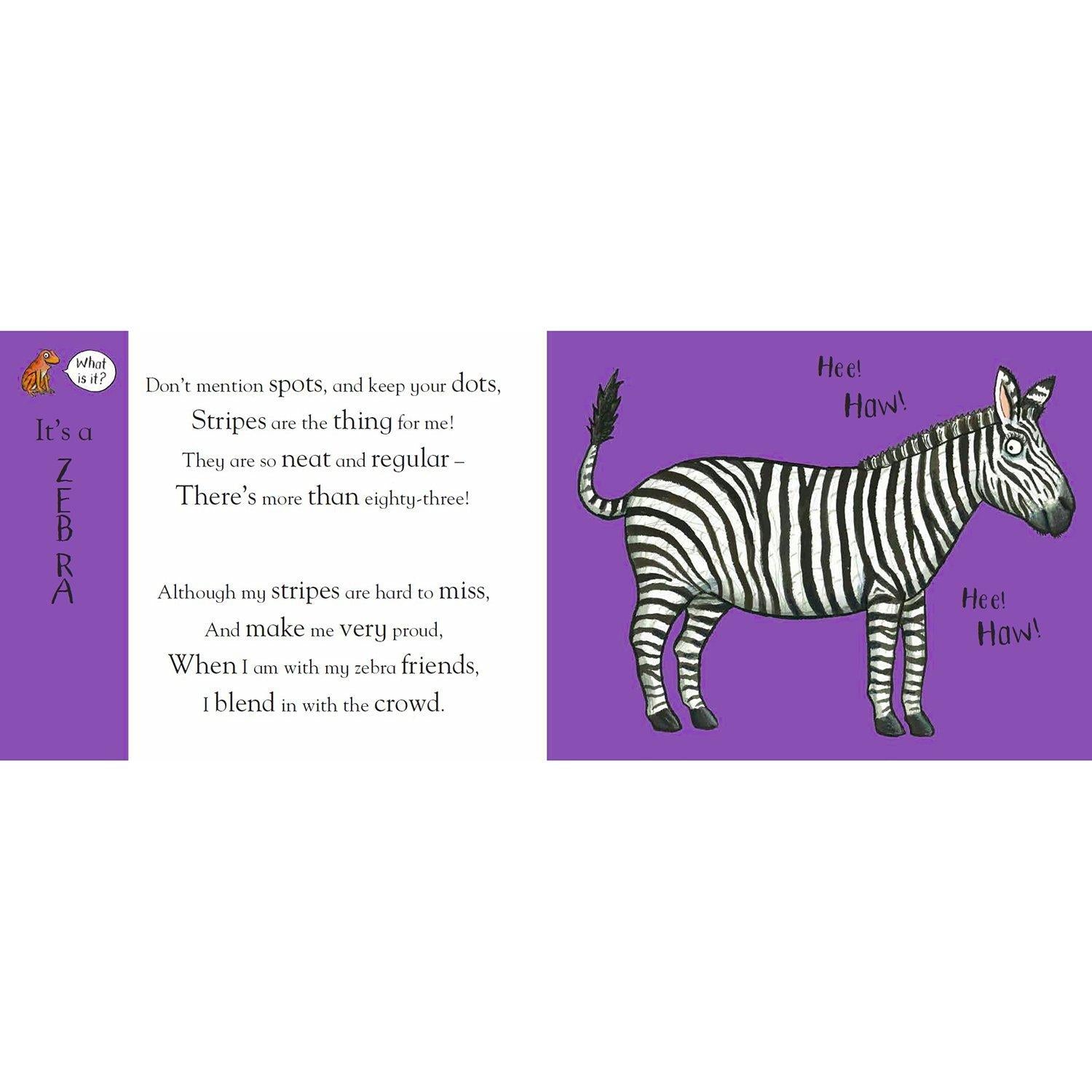 Nosy Crow Flip Flap Safari children's book, UK version