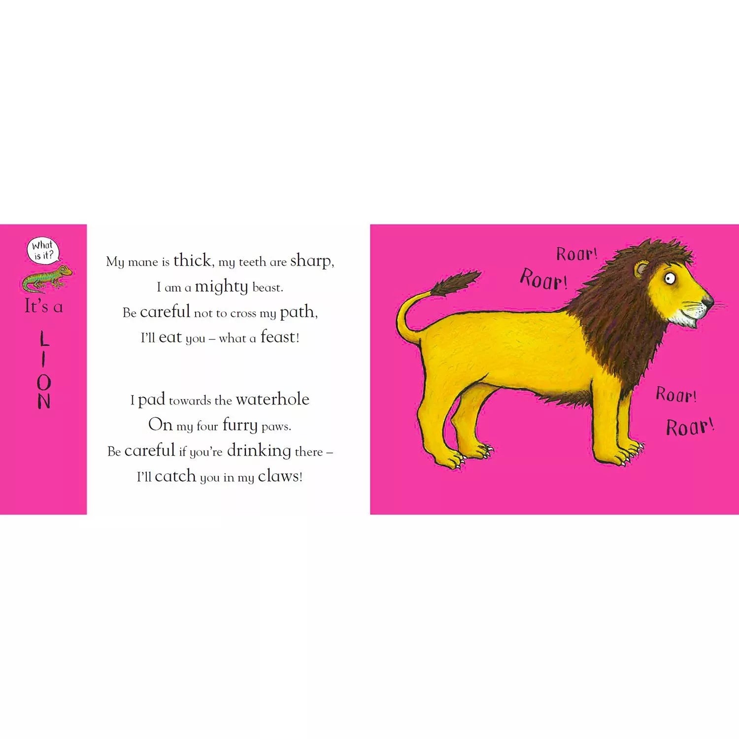Nosy Crow Flip Flap Safari children's book, UK version