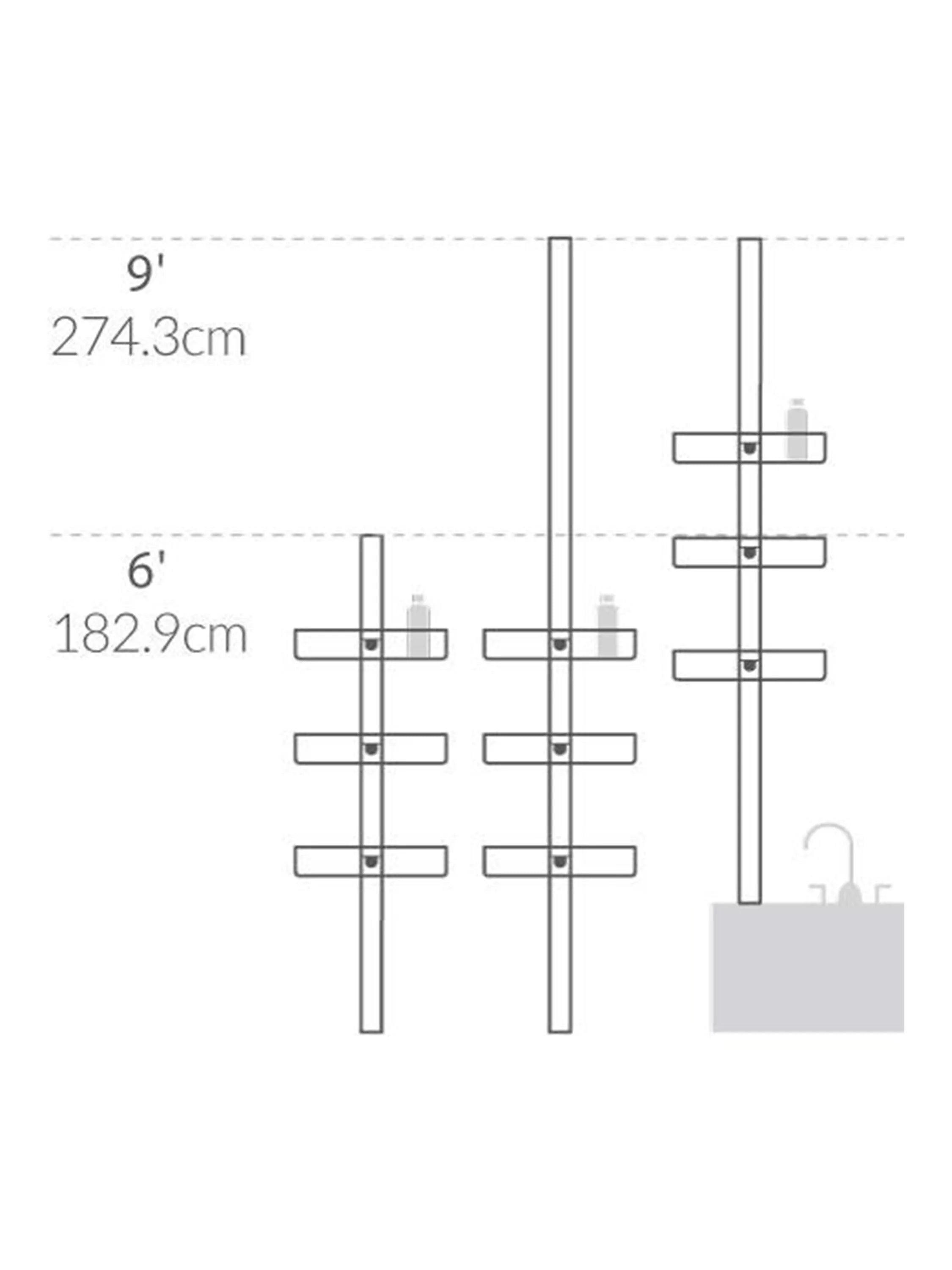 Simplehuman Tension Shower Caddy (British brand)