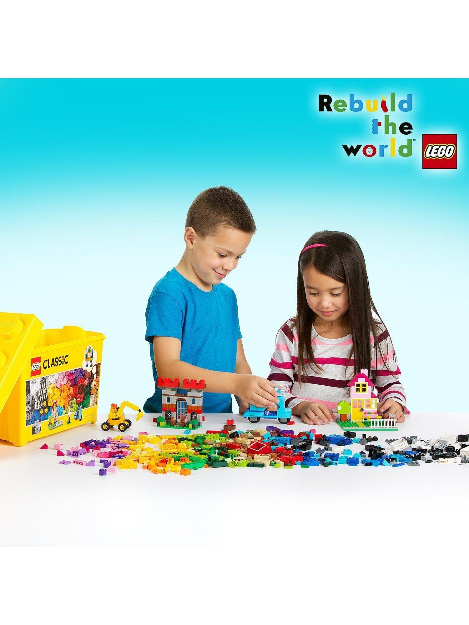 LEGO Classic 10698 Large Creative Brick Box building toy set with 790 pieces, UK version