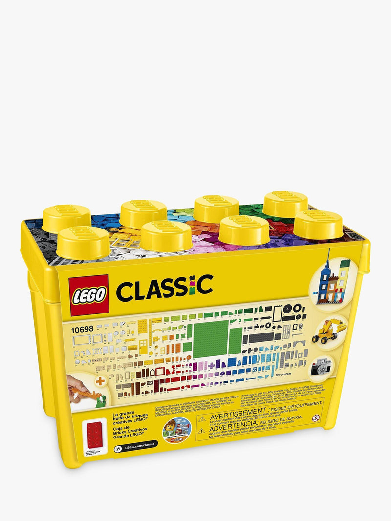 LEGO Classic 10698 Large Creative Brick Box building toy set with 790 pieces, UK version