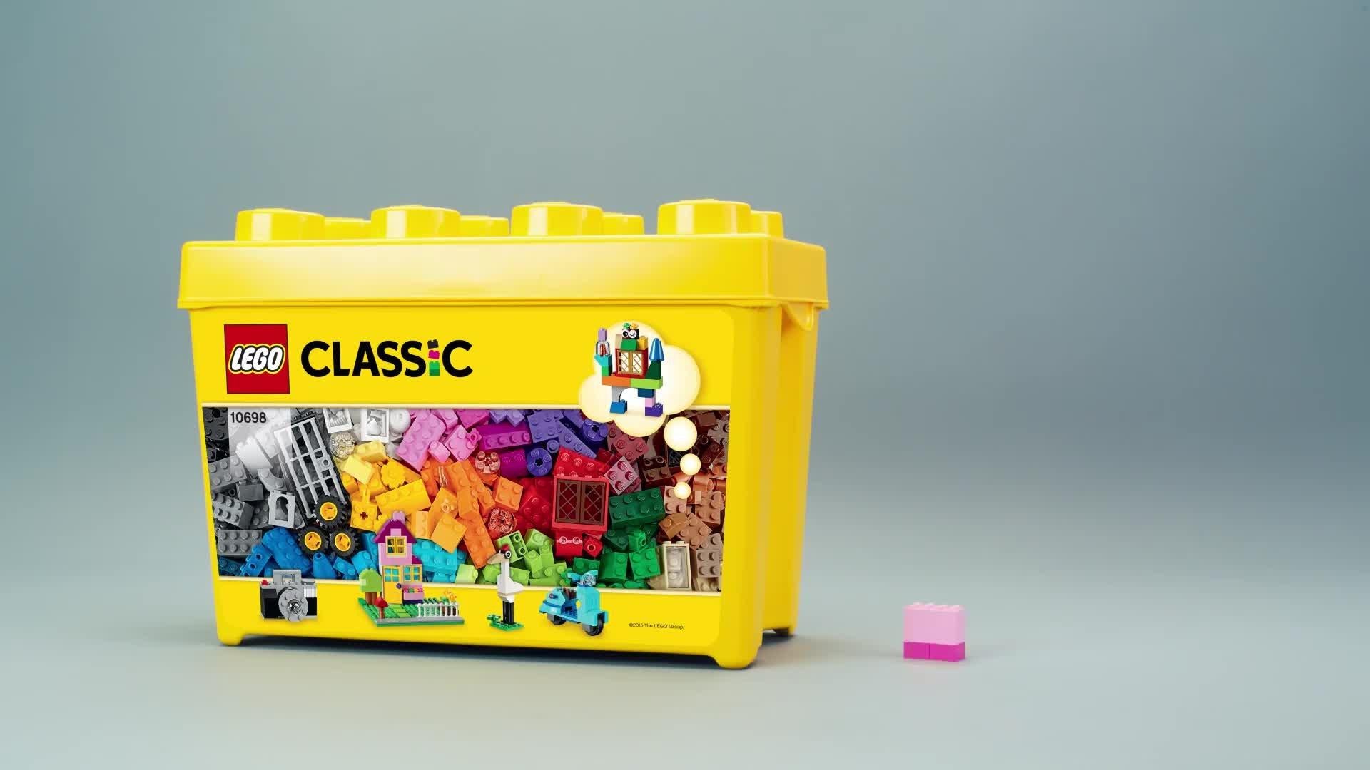 LEGO Classic 10698 Large Creative Brick Box building toy set with 790 pieces, UK version