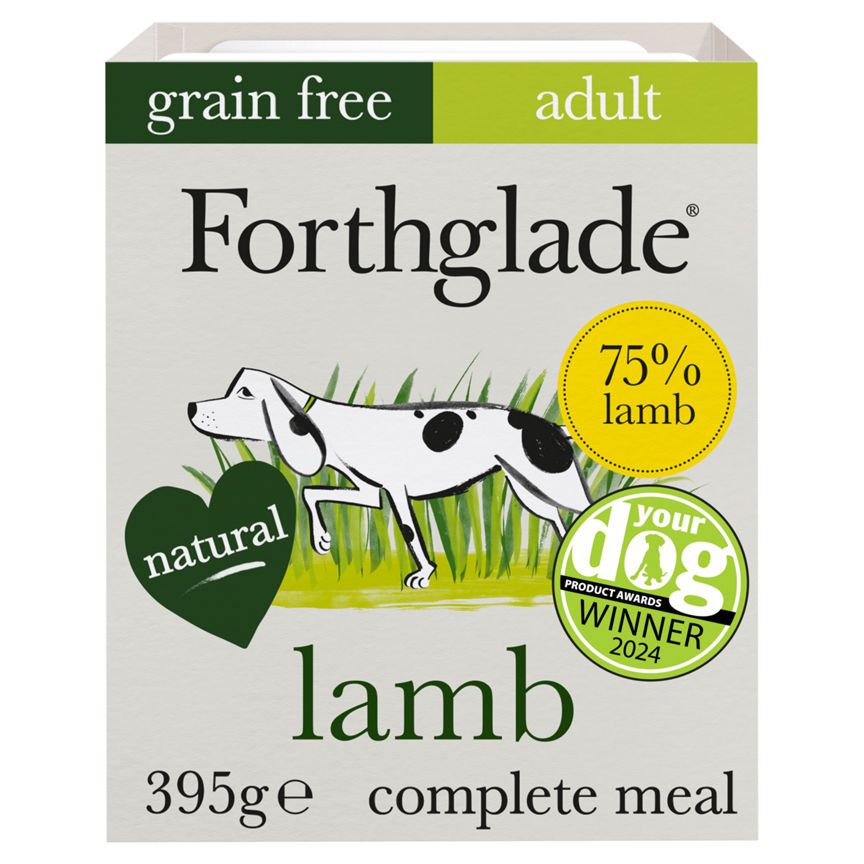 Forthglade Grain Free Lamb & Vegetables Complete Adult Dog Food Tray Dog Food & Accessories ASDA   