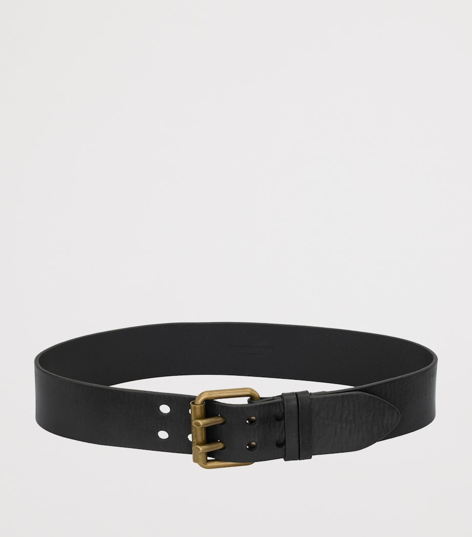 Saint Laurent kalveskinns motorsykkelspenne belte (britisk merke)