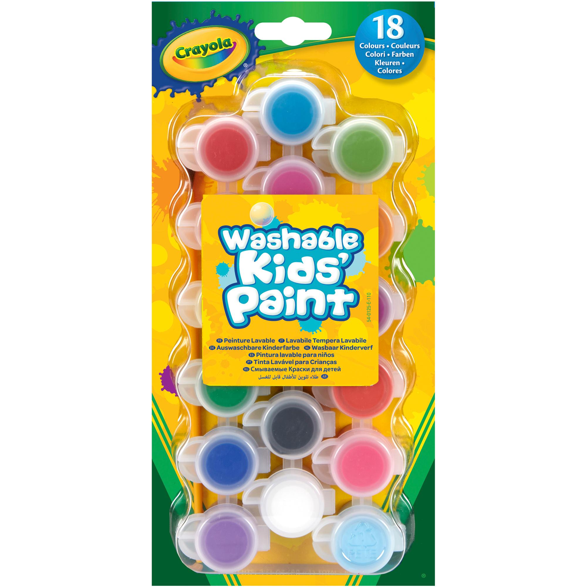 Crayola 18 Washable Kids Paint GOODS Sainsburys   