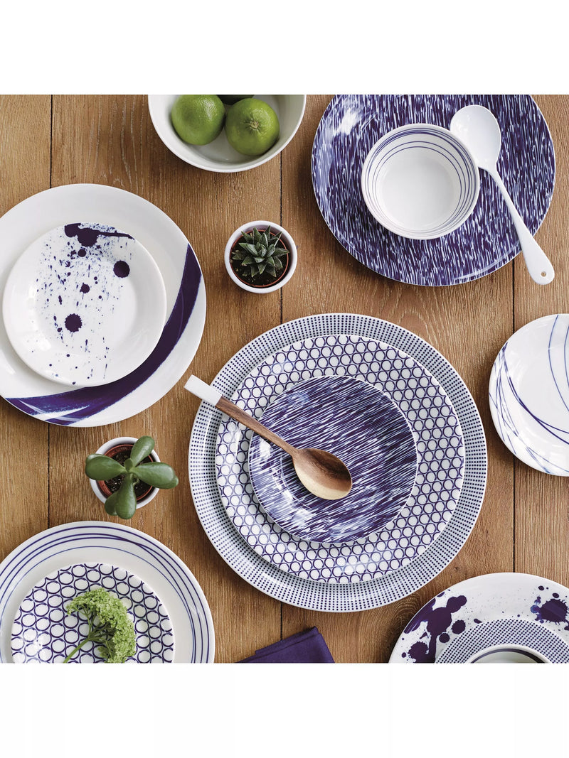 Royal Doulton Pacific side plates set of 6 blue porcelain, imported from the UK
