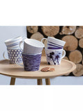 Royal Doulton Pacific porcelain mugs set of 6 blue 400ml (British brand)