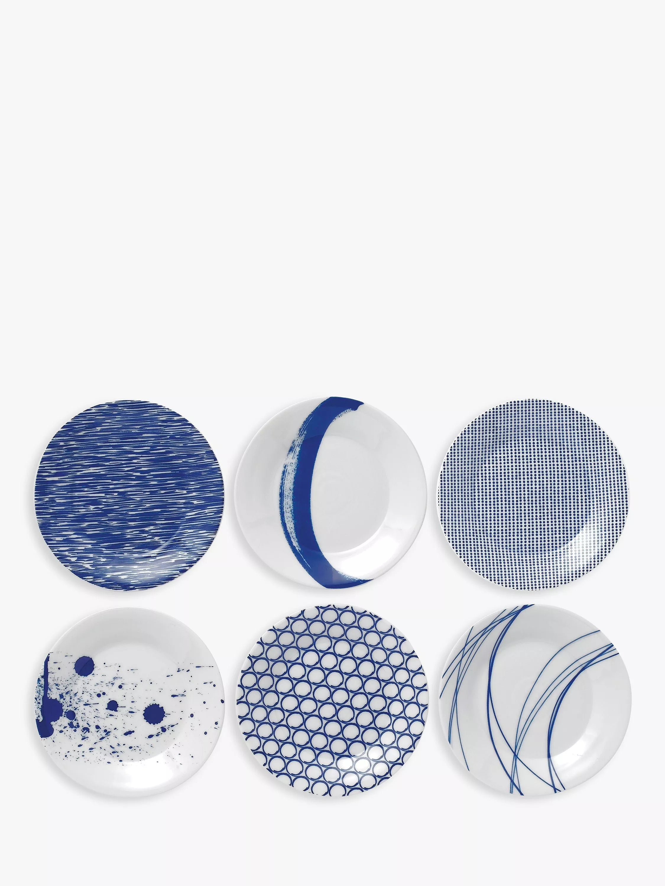 Royal Doulton Pacific tapas plates set of 6, imported from the UK