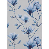 Harlequin lotus floral wallpaper engraved on metallic ground, UK version
