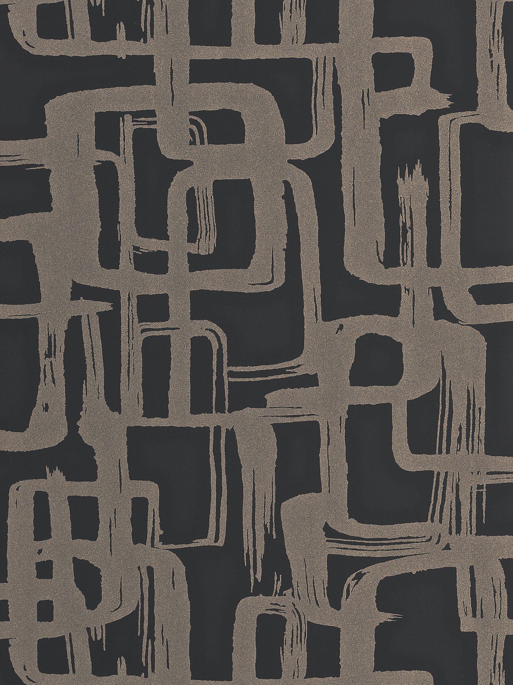 Harlequin Asuka geometric retro wallpaper, UK version
