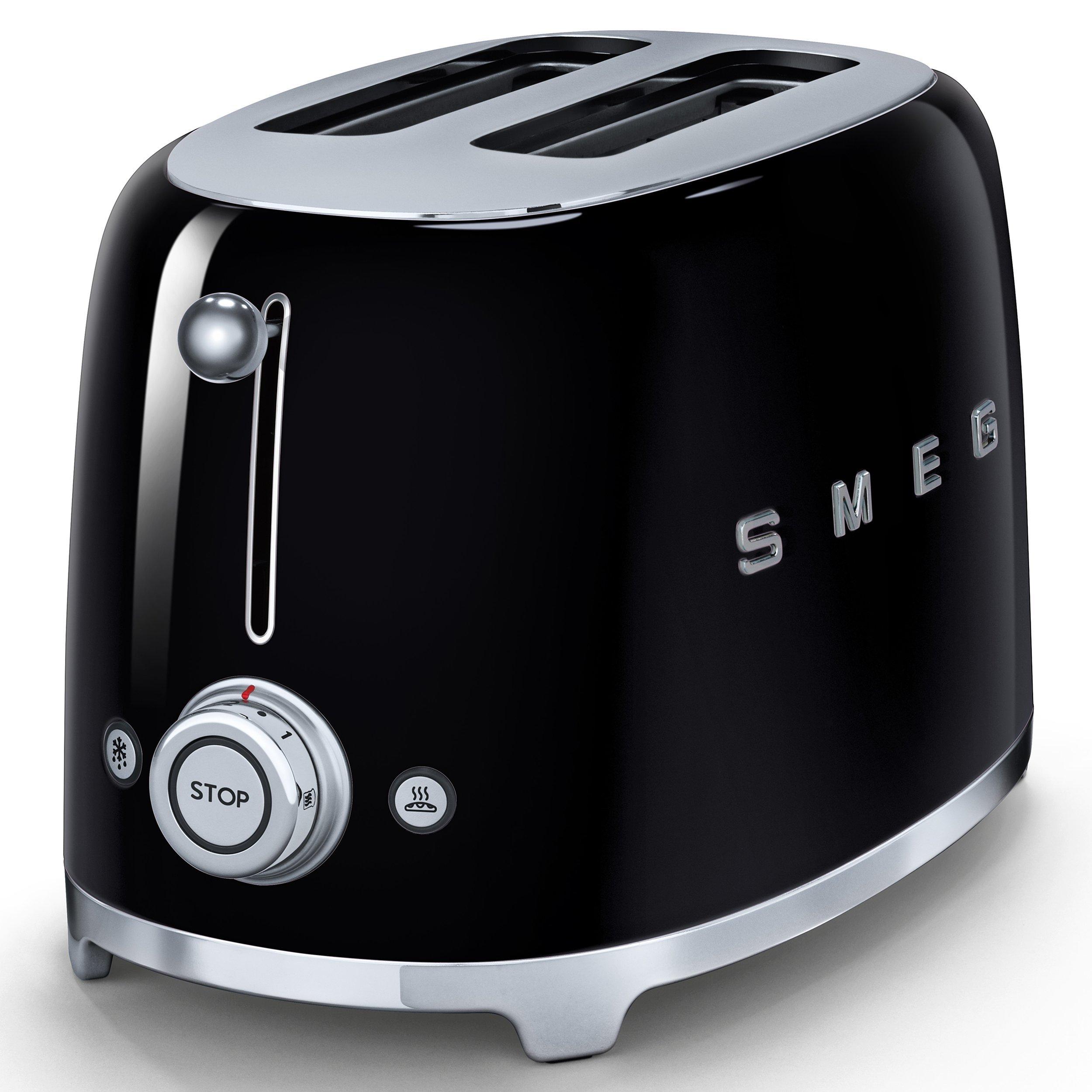 Smeg 2-slice toaster with retro styling, imported from the UK